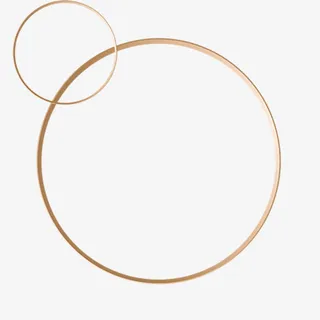 两个圆形金属环免抠
