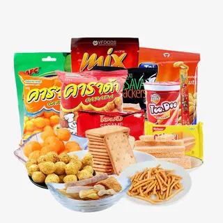 零食大礼包组合免抠