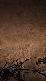 纹理褐色底纹黑色花朵H5背景素材高清