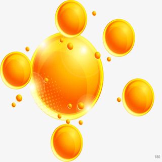 金色球体标题栏免抠