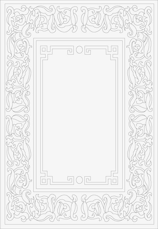 复古png古框免抠