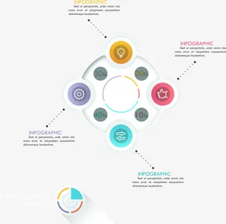 矢量PPT数据分析图免抠