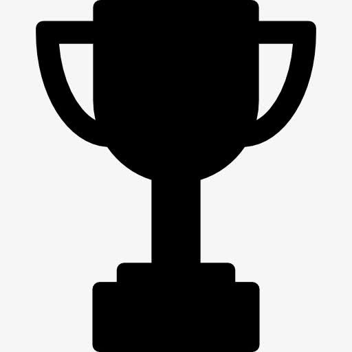 运动杯奖杯剪影图标免抠