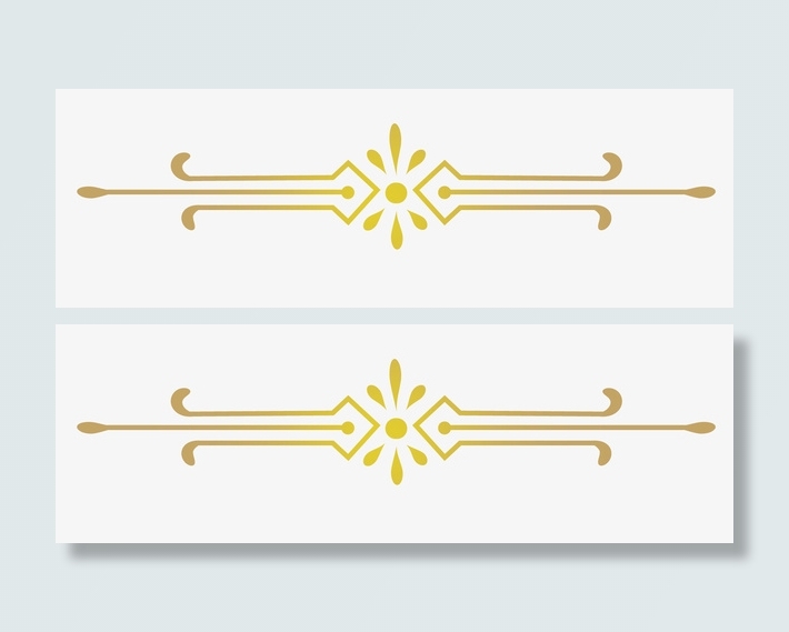 手绘装饰线边框素材免抠