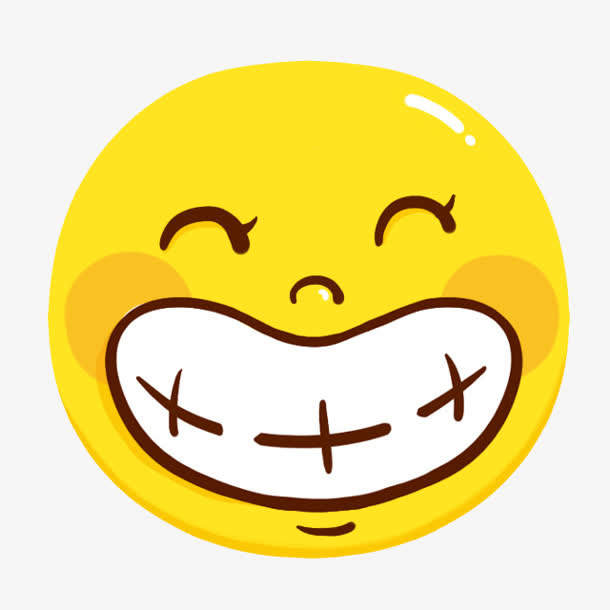 黄色笑脸表情装饰免抠
