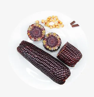 早餐紫色玉米免抠