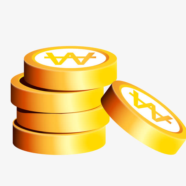 金黄圆形筹码免抠