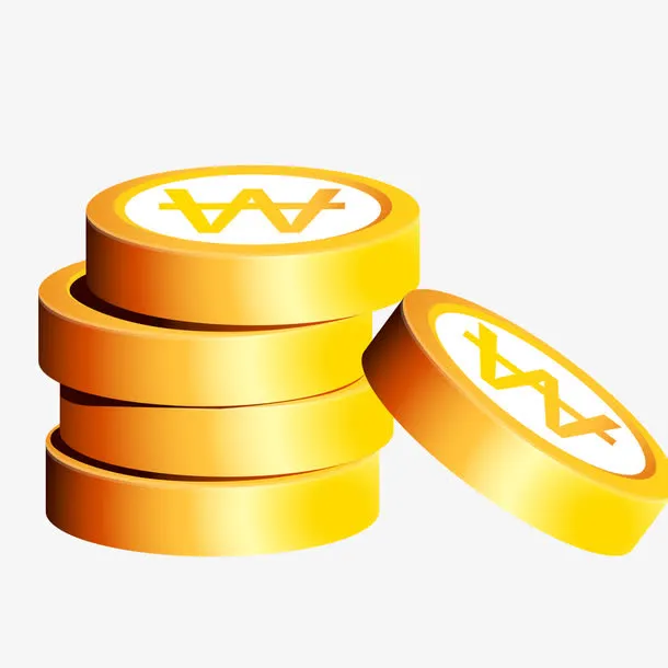 金黄圆形筹码免抠