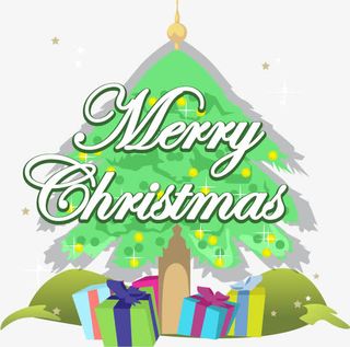 圣诞节圣诞树png矢量素材免抠