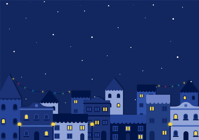蓝色夜空背景素材高清