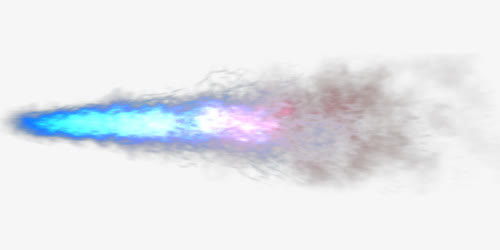 喷溅的蓝色火花免抠