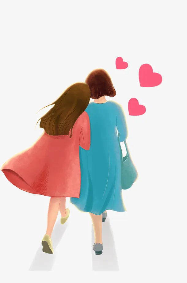 母亲节插画素材免抠