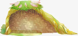 手绘清新韩式边框花朵免抠