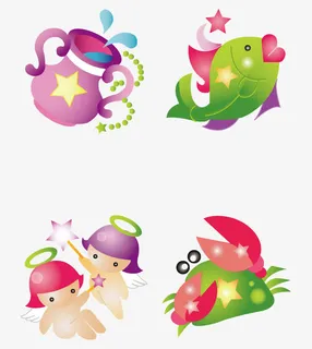 浪漫十二星座免抠