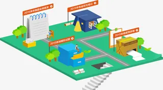 手绘科技办公用品免抠