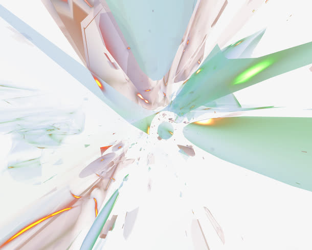 光影溶图科技元素免抠