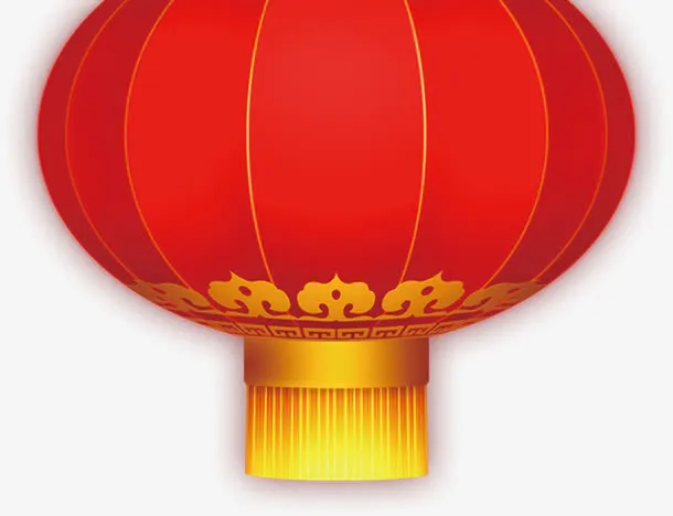 红色灯笼欢度国庆免抠
