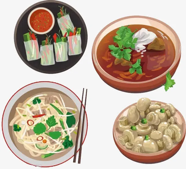 传统美味中餐PNG免抠