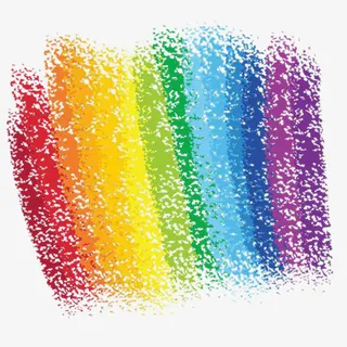 多彩水彩图案免抠