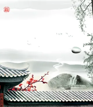 中国风水墨背景高清