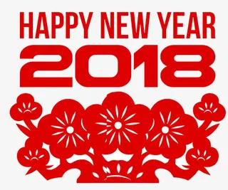 狗年春节窗花设计免抠