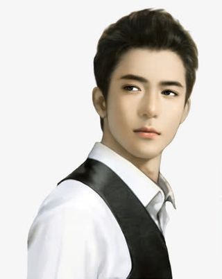 正装男性侧面小说人物免抠