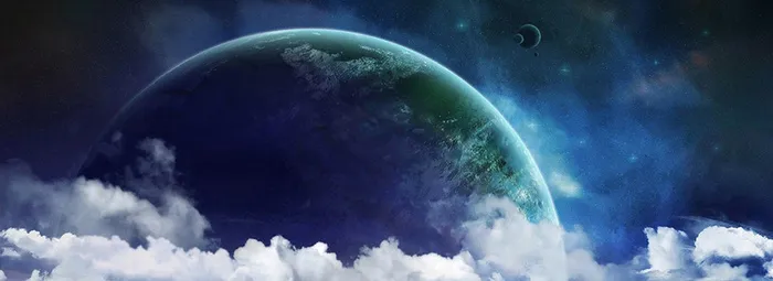 星光月球星空背景海报高清