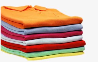 一叠彩色T恤焦衫免抠