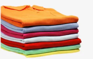 一叠彩色T恤焦衫免抠