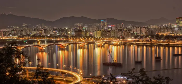 城市夜景海报素材高清