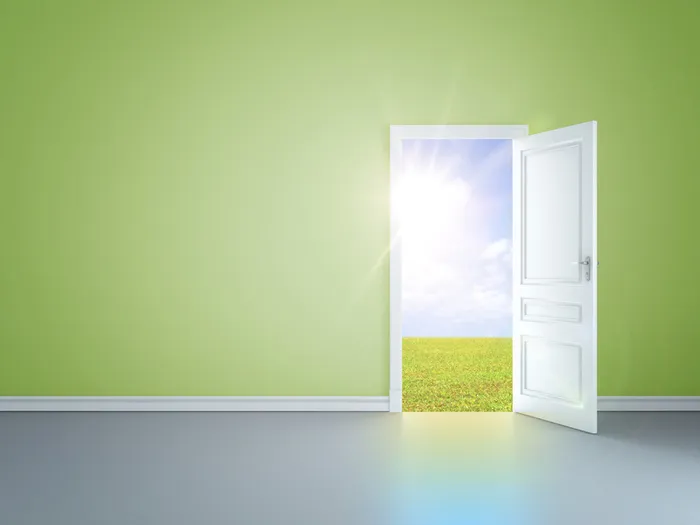绿色小清新简约室内设计背景高清