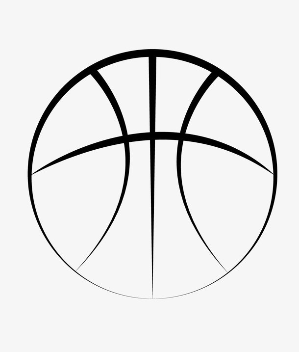 抽象篮球剪影免抠