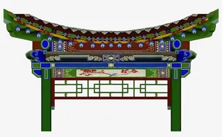 中国风古建筑免抠