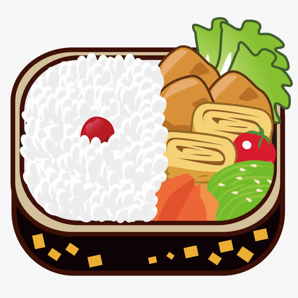 米饭便当免抠