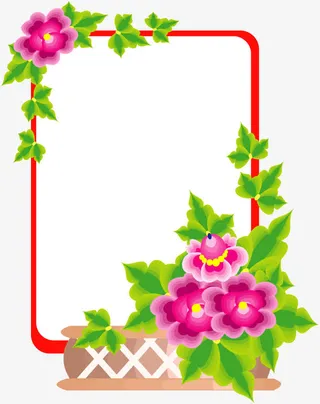 鲜花展示板免抠