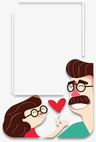 对着老爸比心免抠