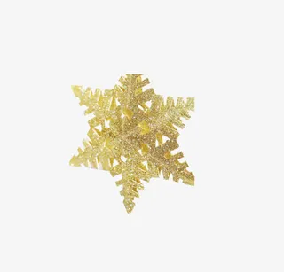金色雪花免抠