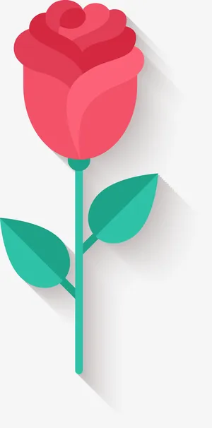 手绘玫瑰花装饰素材免抠