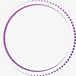 紫色简约圆圈圆点免抠