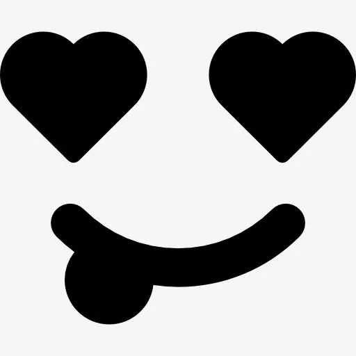 微笑，心中图标免抠