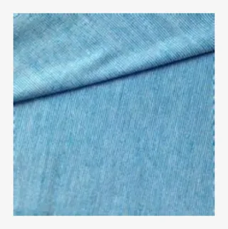 淡蓝色块状棉布料免抠