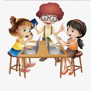 手绘可爱小朋友教育免抠素材免抠