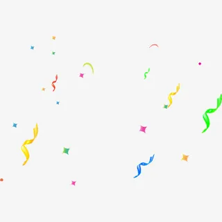 漂浮星星彩带免抠