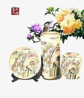 盛开的花朵背景免抠