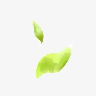 渐变绿叶背景图