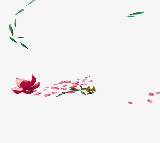 粉色花瓣免抠