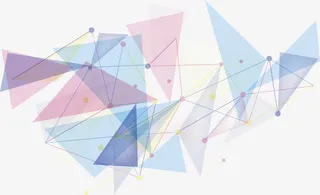 创意三角形折线免抠