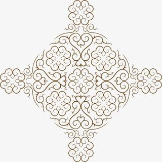 传统花边角花底纹边框素材免抠