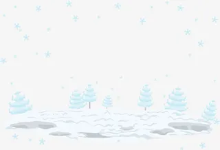 矢量雪地素材免抠