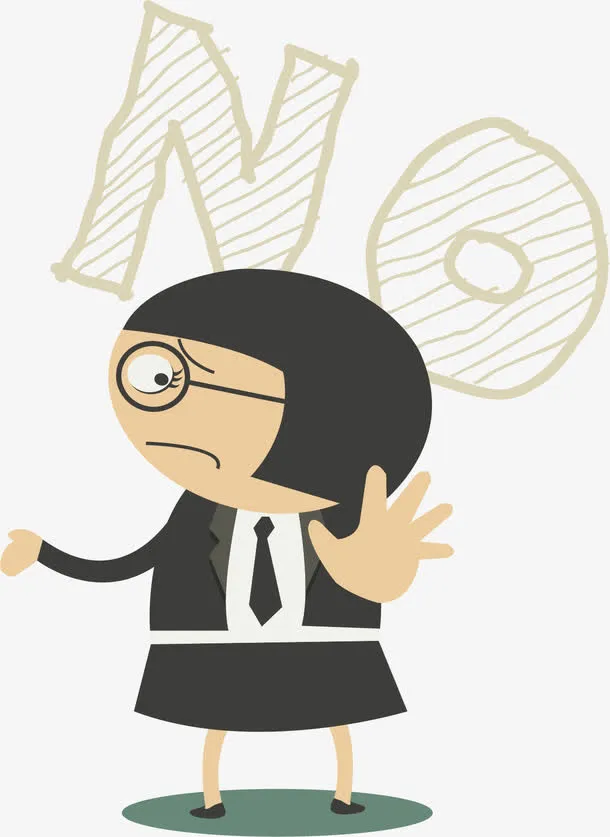 摆手说不的小人免抠